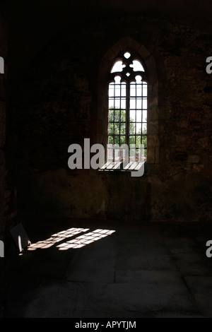 Die Kirche in Oradour-Sur-Glane, Platz der Märtyrer-Dorf im Limousin, Frankreich, wo ein 1944 während des Krieges Gräueltat nahm Stockfoto