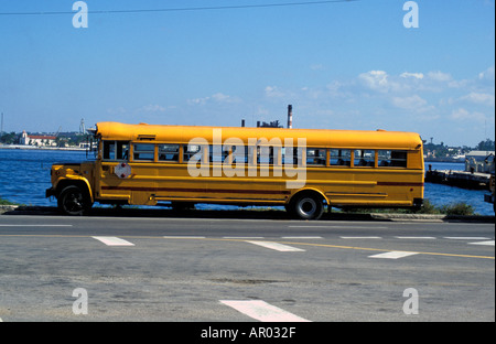 Classic American Style Schulbus Stockfoto