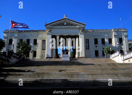 Der Haupteingang der Universität von Havanna Stockfoto