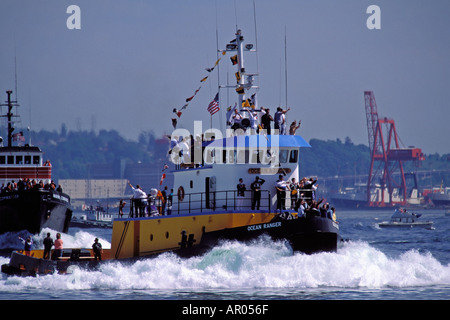 Schlepper-Rennen am Puget Sound Maritime Woche Celebration Seattle Washington Stockfoto