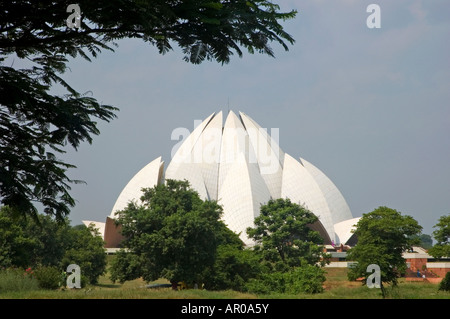 Bahai-Haus der Anbetung, Delhi, Indien. Stockfoto