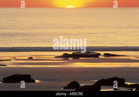 Cable Beach AtSunset, Broome, Australien, Western Australia Stockfoto