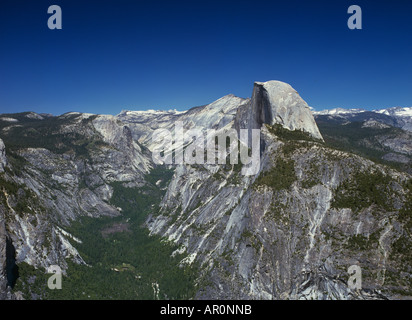 Half Dome vom Glacier Point, Yosemite NP, Kalifornien, USA Stockfoto