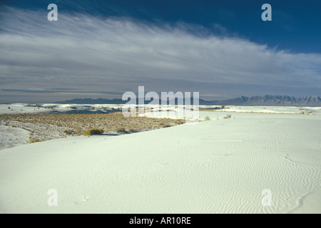 Wüstenlandschaft im White Sands National Monument New Mexico Stockfoto