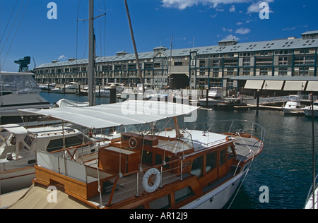 Finger-Wharf, Woolloomooloo Bay, Heimat der Royal Australian Navy, Sydney, New South Wales, Australien Stockfoto