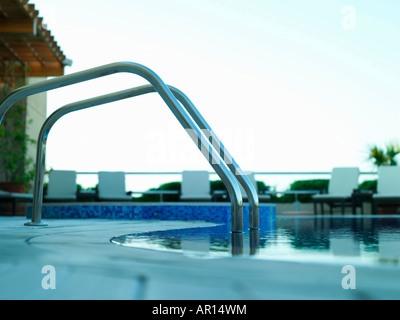 Dayshot Blick auf Swimming Pool. Stockfoto