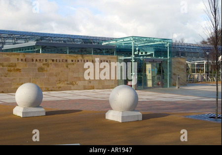 dh David Welch Wintergarten DUTHIE PARK ABERDEEN SCOTLAND Tropical Hot House Eingang großbritannien Stockfoto