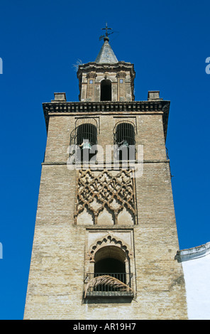 Bell Tower, Kirche von Omnium Sanctorum, Sevilla, Spanien Stockfoto