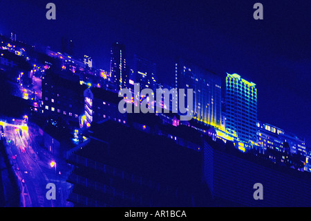 Birmingham Stadtzentrum Abend Stockfoto