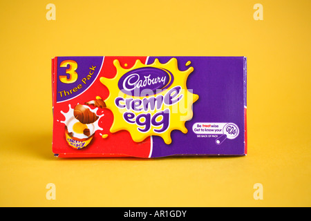 Feld der Cadbury Creme Eier Stockfoto