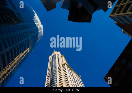 Chifley Tower (eine an der Unterseite), eine der prestigevolleren Hochhäusern im Zentrum von Sydney, Australien Stockfoto