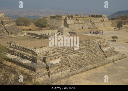 Mexiko Oaxaca Monte Alban Orig 200 v. Chr. Bauten L M & O Stockfoto