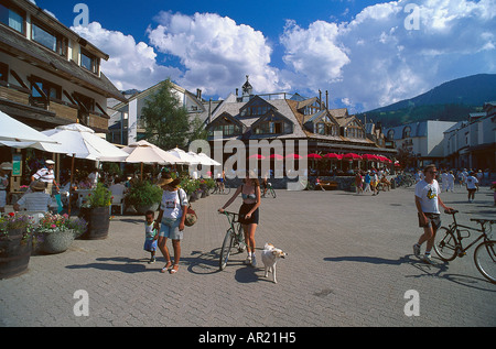Resort, Whistler Village, in der Nähe von Vancouver Brit.-Kolumbien, Kanada Stockfoto