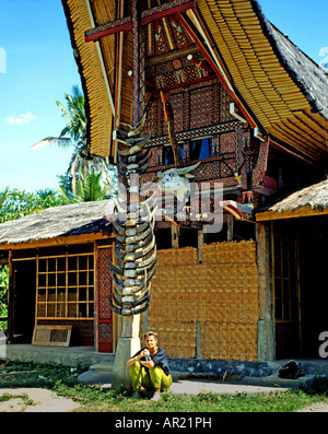 LEMO Dorf Tana Toraja Sulawesi Celebes Tau tau Stockfoto