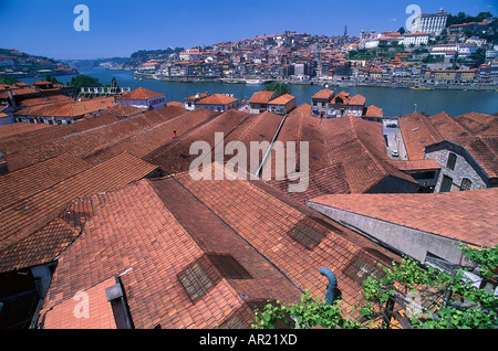 Vila Nova da Gaia, Portweinkellereien, Porto Portugal Stockfoto