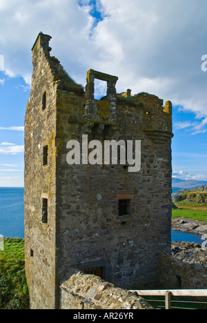 Cliff Top Ruine von Gylen Castle, Insel Kerrera, Schottland Stockfoto