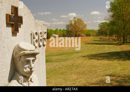 Denkmal am blutigen Winkel, Fredericksburg & Spotsylvania National Military Park Stockfoto