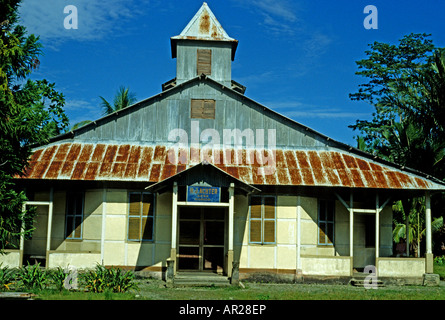 Schule Biak Irian Jaya, Indonesien-Neu-Guinea Supiori Korido Stockfoto
