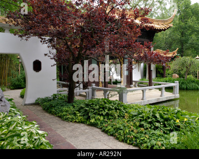 Chinesischer Garten, westpark, München, Deutschland Stockfoto