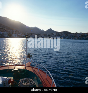 Segeln In Skyros Atsitsa Bay des griechischen Inseln Griechenland Hellas Stockfoto