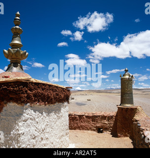 Kloster in der Nähe der heilige See Manasarovar Westtibet Asien Stockfoto