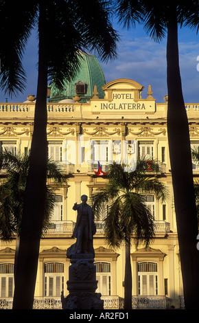 Hotel Inglaterra Parque Central Havanna Kuba Stockfoto