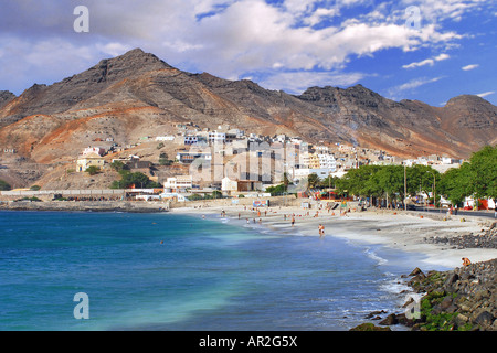 Stadt Mindelo auf der Insel Sao Vicente, Cap Verde Inseln Stockfoto
