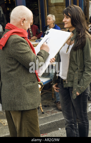 Porträt des Künstlers auf Montmartre, Frankreich, Paris Stockfoto