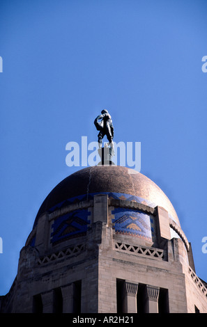 Der Sämann an der Oberseite der Nebraska State Capitol in Lincoln, Nebraska, USA. Stockfoto
