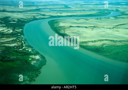 Antenne, Norman River Karumba, Gulf Of Carpentaria Queensland, Australien Stockfoto