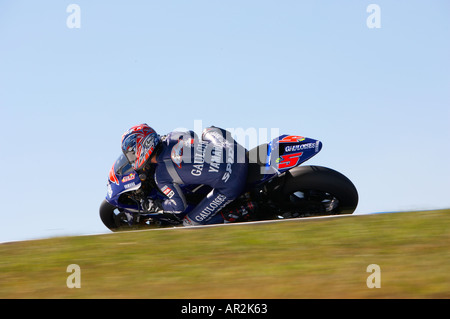 Colin Edwards USA Gouloises Yamaha Polini Australian Grand Prix Phillip Island Moto GP 2005 Motorcyle Rennen Australien Stockfoto