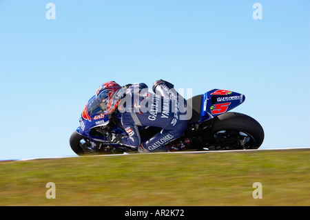 Colin Edwards USA Gouloises Yamaha Polini Australian Grand Prix Phillip Island Moto GP 2005 Motorcyle Rennen Australien Stockfoto