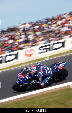 Colin Edwards USA Gouloises Yamaha Polini Australian Grand Prix Phillip Island Moto GP 2005 Motorcyle Rennen Australien Stockfoto