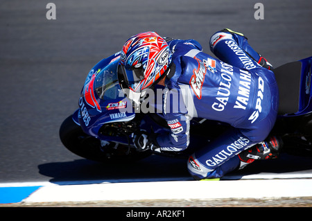 Colin Edwards USA Gouloises Yamaha Polini Australian Grand Prix Phillip Island Moto GP 2005 Motorcyle Rennen Australien Stockfoto