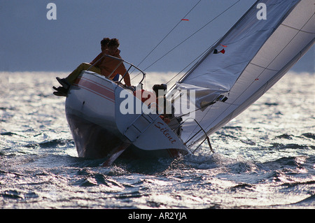 1000 Meilen Regatta Centomiglia auf dem Gardasee, Italien Stockfoto