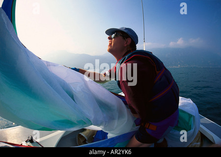 1000 Meilen Regatta Centomiglia auf dem Gardasee, Italien Stockfoto