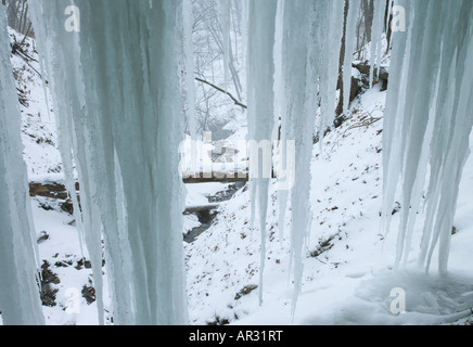 Bridal Veil Falls, Pikes Peak State Park, Iowa, USA Stockfoto