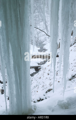 Bridal Veil Falls, Pikes Peak State Park, Iowa, USA Stockfoto