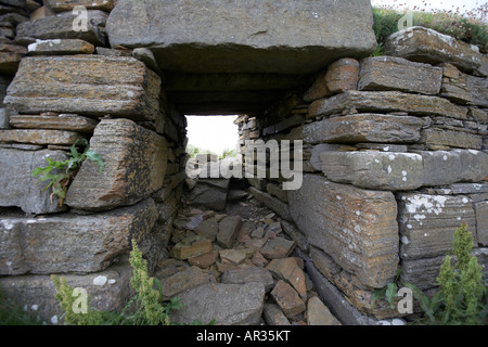 Borwick Broch nördlich von Yesnaby Orkney Scotland UK Stockfoto