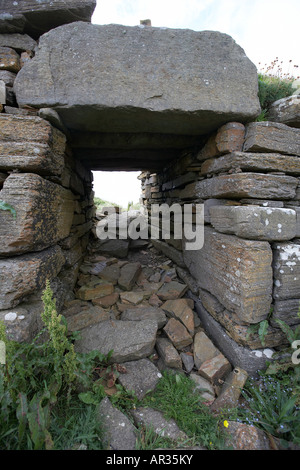 Borwick Broch nördlich von Yesnaby Orkney Scotland UK Stockfoto