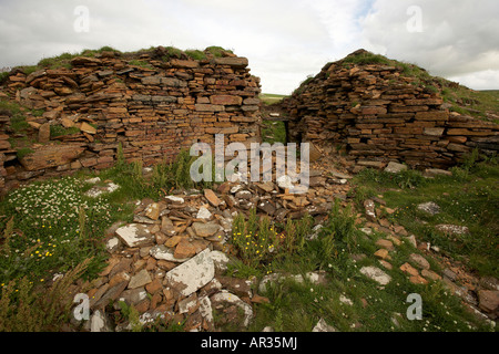 Borwick Broch nördlich von Yesnaby Orkney Scotland UK Stockfoto