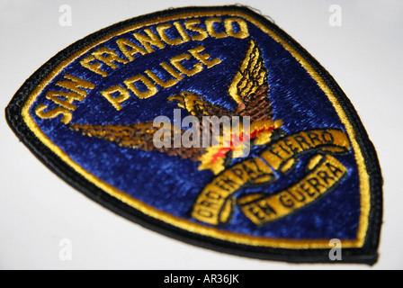 Patch vom San Francisco Police Department Stockfoto