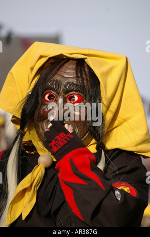 Schwäbischen alemannischen Karneval in Isny Süd Deutschland Schwäbisch Alemannische Fastnacht in Isny Im Allgäu Fasching Fastnacht oder Fasne Stockfoto