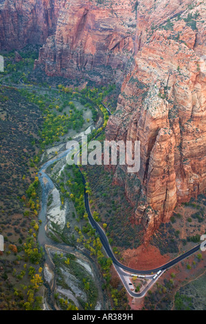 Blick von Angels Landing Zion National Park, Utah Stockfoto