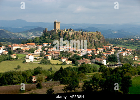 Festung von Polignac in der Auvergne. Frankreich Stockfoto