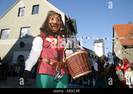 Schwäbischen alemannischen Karneval in Leutkirch Süd Deutschland Schwäbisch Alemannische Fastnacht in Leutkirch Im Allgäu Fasching Fastnach Stockfoto