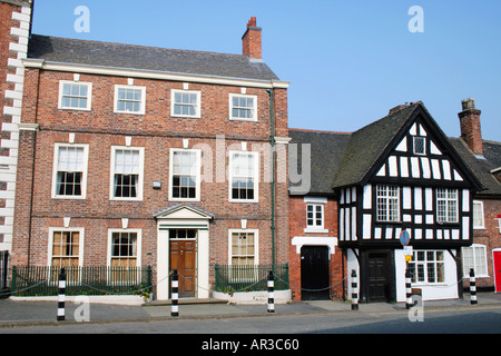 Architektonischen Stil Sorten Nantwich englischen Grafschaft Cheshire England UK Vereinigtes Königreich Europas Stockfoto