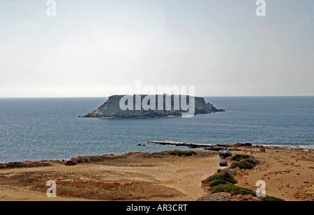 GERONISOS INSEL. AGIOS GEORGIOS. ZYPERN Stockfoto