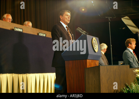 Washington DC USA Präsident Reagan IWF Gebäude Stockfoto