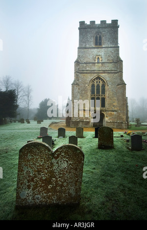 Dorfkirche, Bishopstone, Wiltshire, Großbritannien Stockfoto